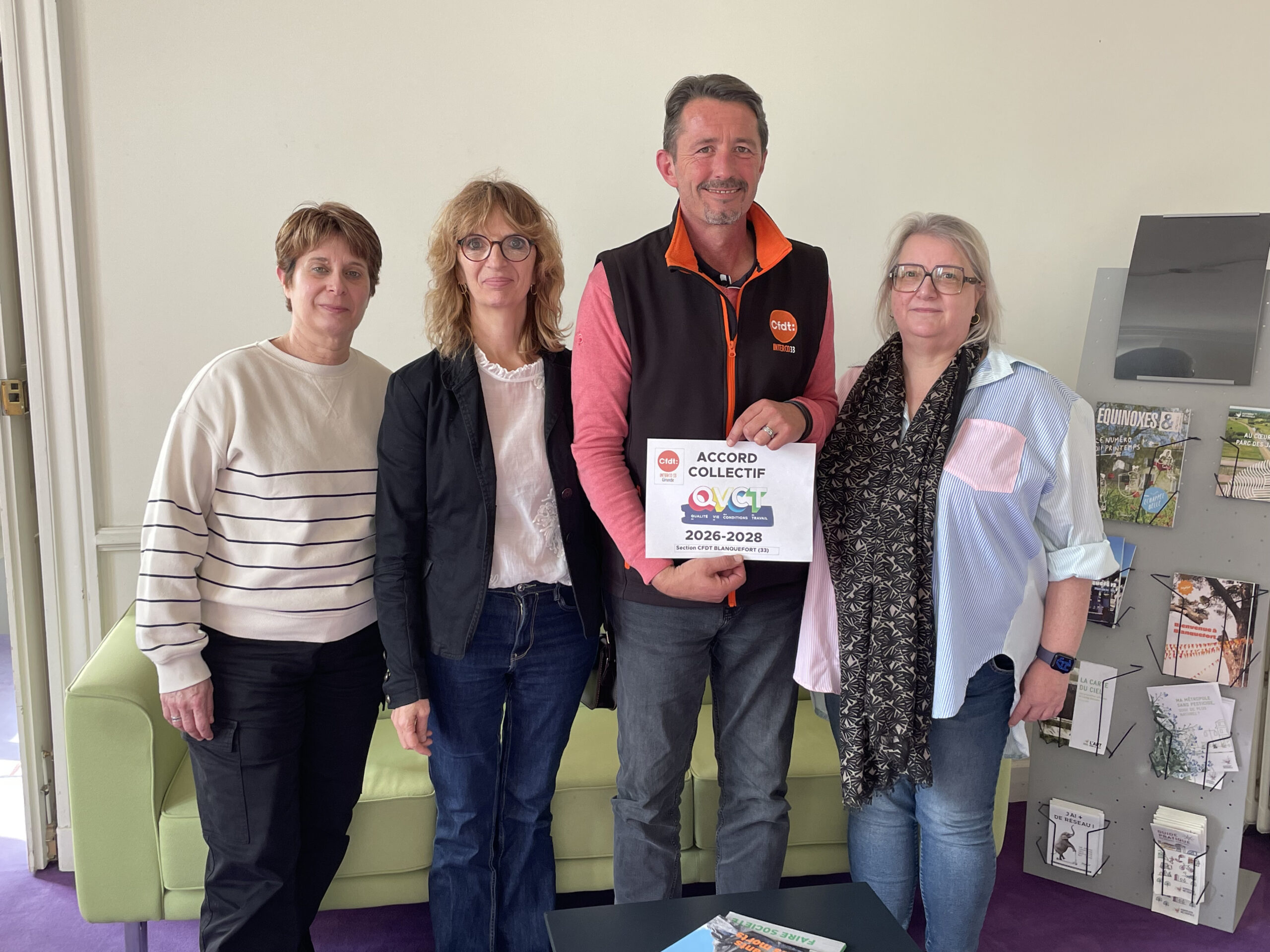 Signature d’un accord collectif QVCT à Blanquefort